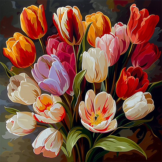 Tulips III (Paint by Numbers)