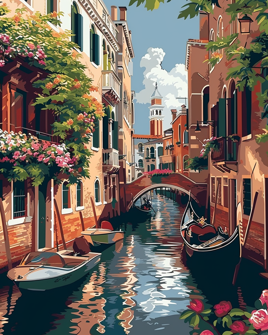 Venice Canal (Paint by Numbers)