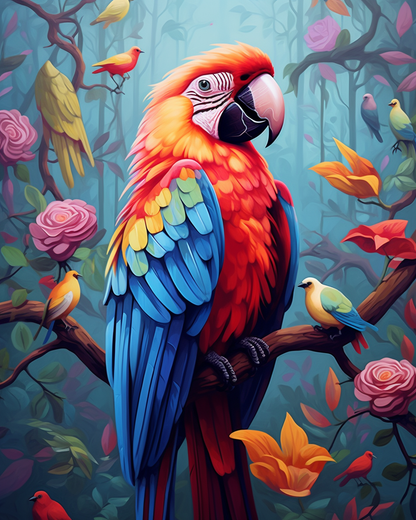 Vibrant Macaw II (Paint by Numbers)